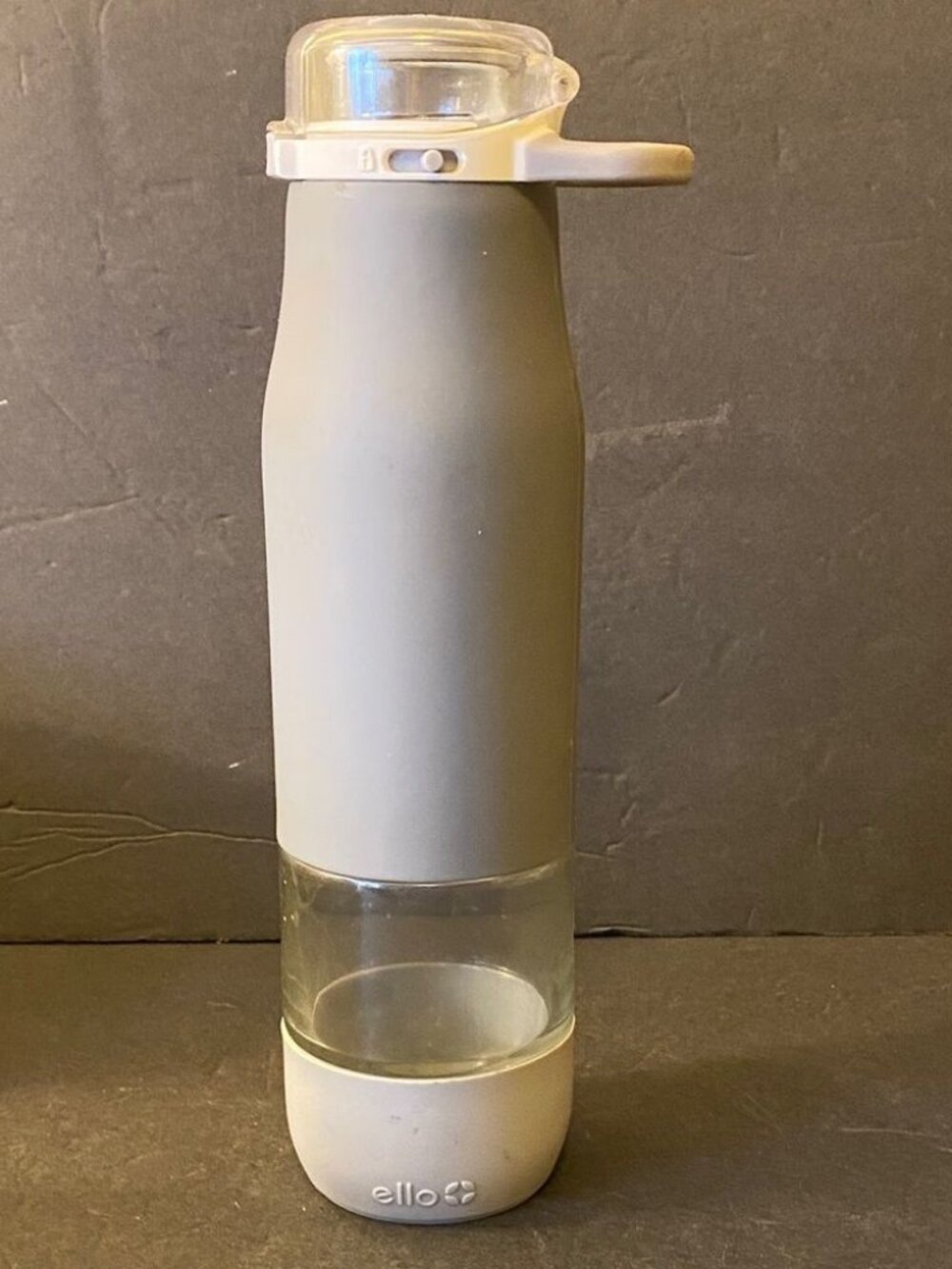 Ello Gray and Clear Water Bottle